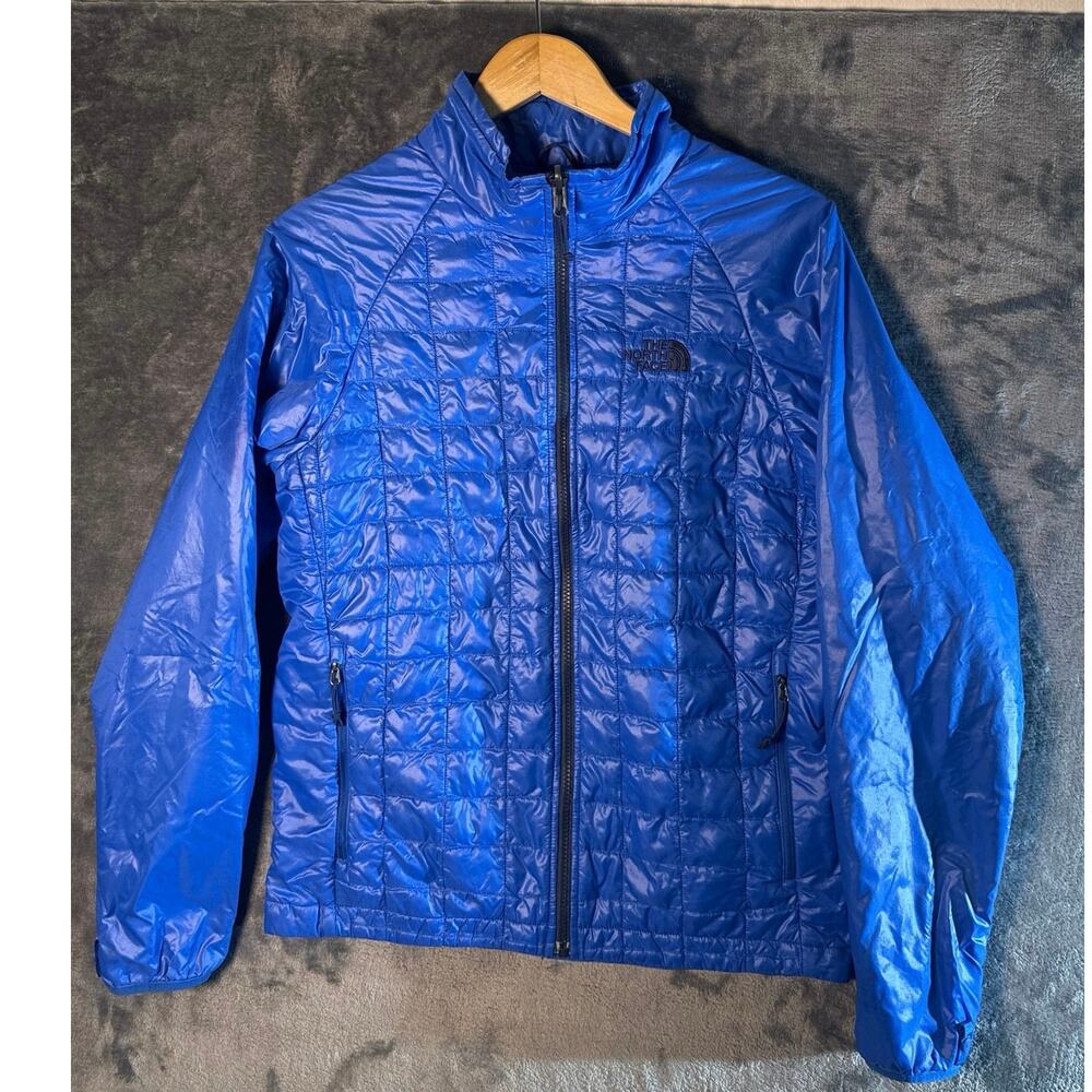 The North Face ThermoBall Full Zip Quilted Jacket Blue Men's Small S F15 CLB1